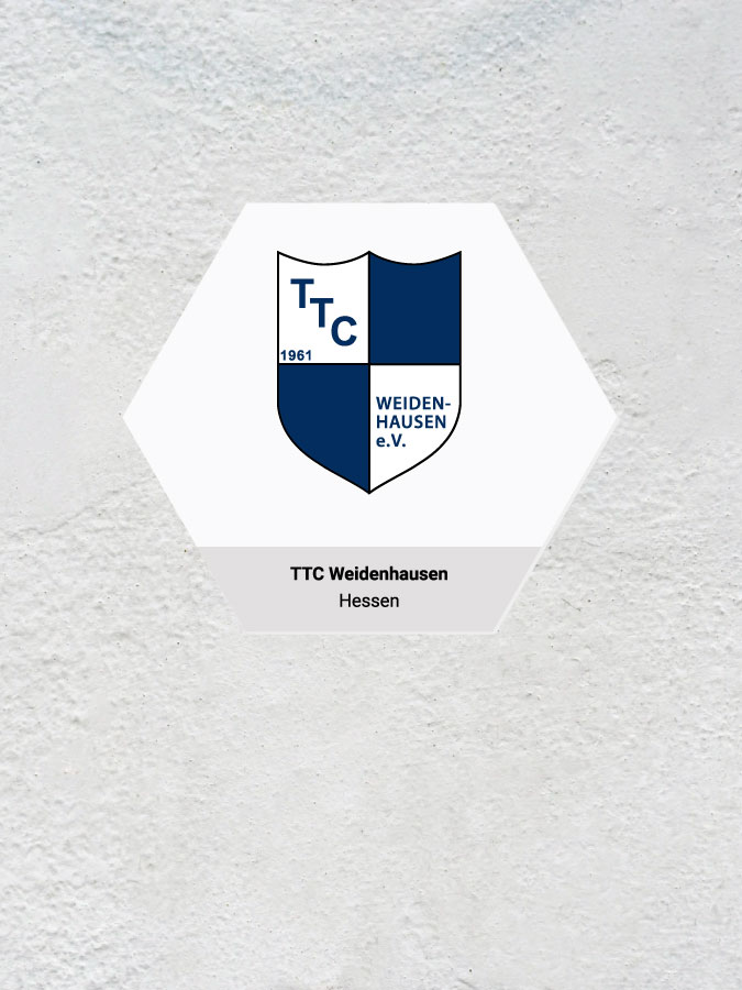 Wandkachel Hexagon mit Logo