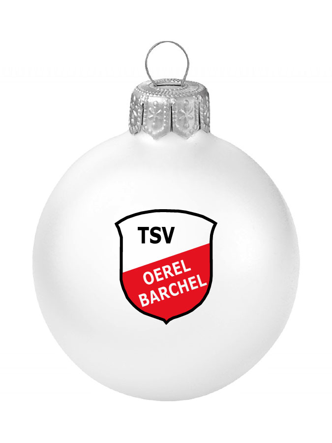 Weihnachtskugel Logo 8cm