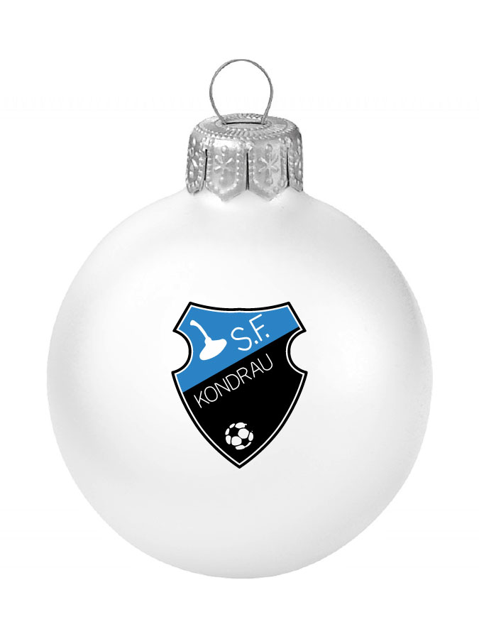 Weihnachtskugel Logo 8cm