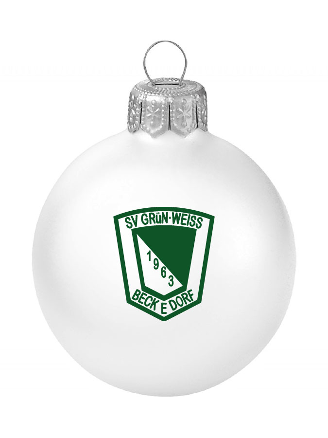 Weihnachtskugel Logo 8cm