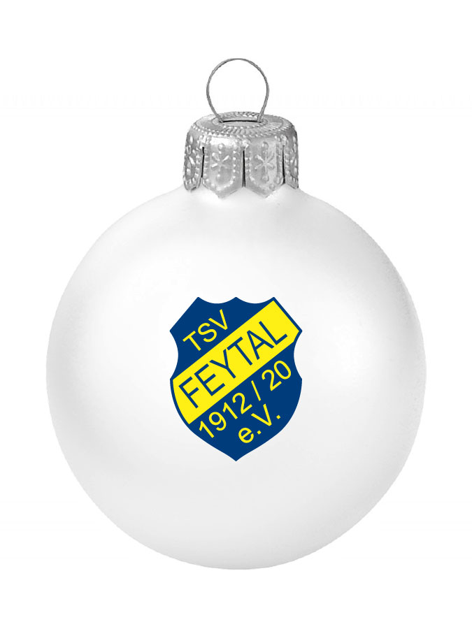 Weihnachtskugel Logo 8cm