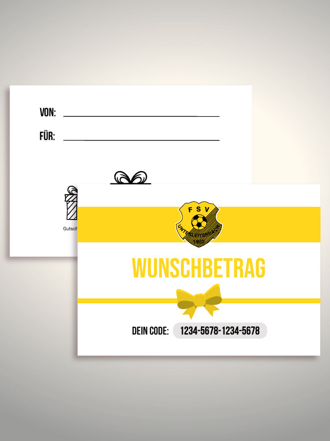 Geschenkgutschein per Versand (Weiß)