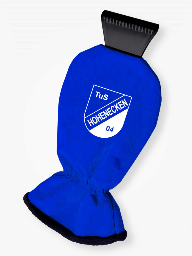 Eiskratzer mit Handschuh