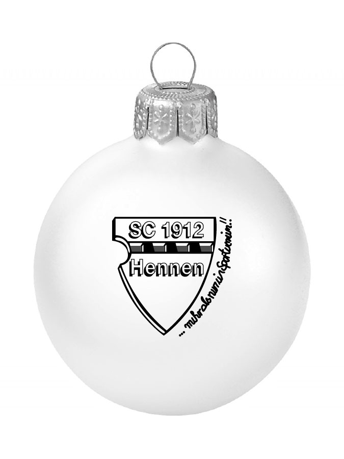 Weihnachtskugel Logo 8cm