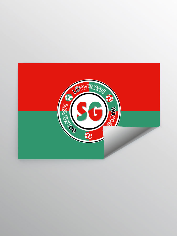Aufkleber DIN A7 Logo