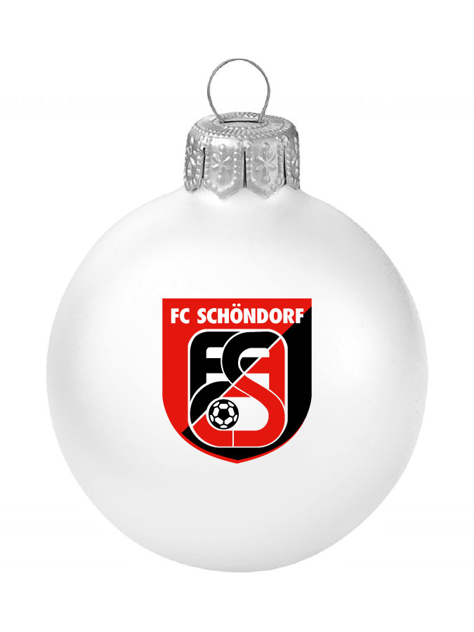 Weihnachtskugel Logo 8cm