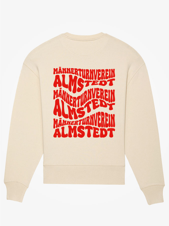 Sweatshirt Oversized Wavy Herren