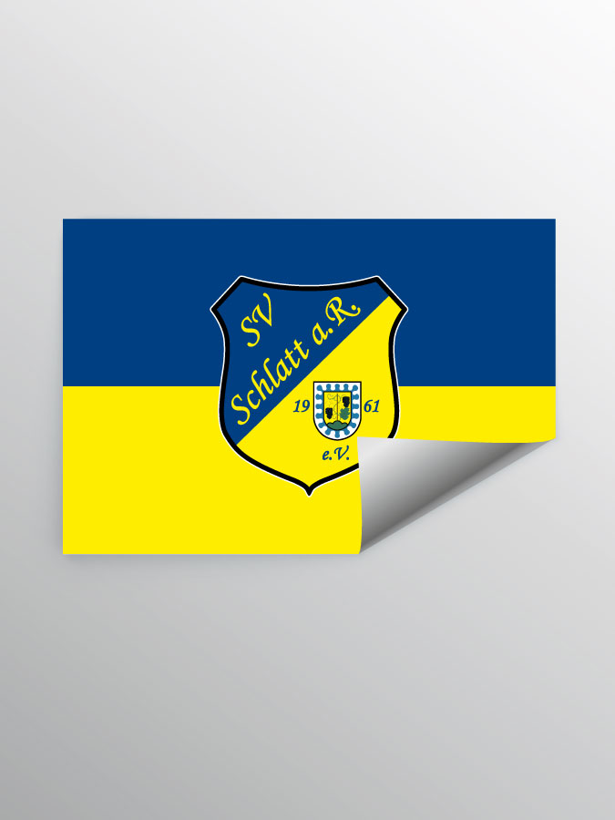 Aufkleber DIN A7 Logo