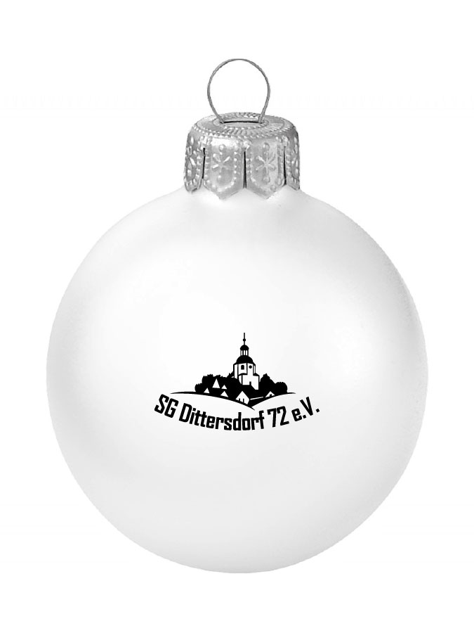 Weihnachtskugel Logo 8cm