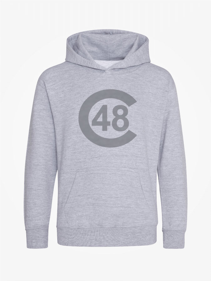Hoodie All Grey Kids Unisex