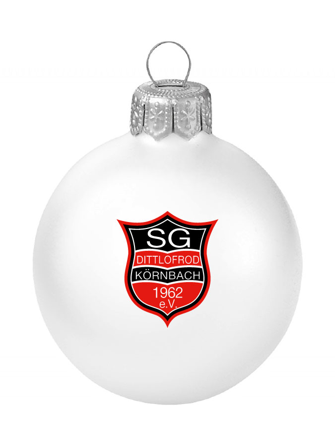 Weihnachtskugel Logo 8cm