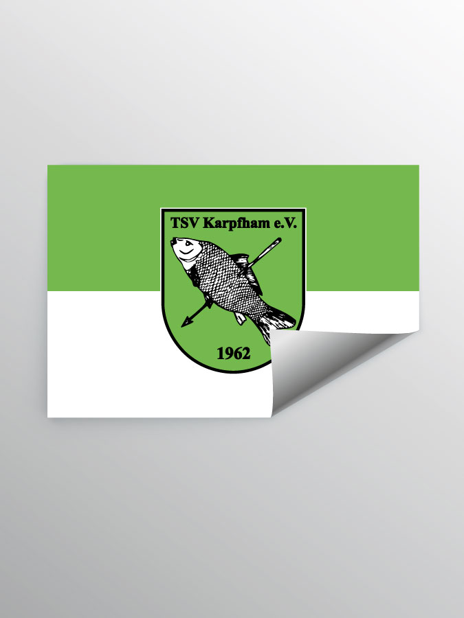 Aufkleber DIN A7 Logo