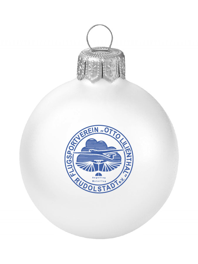 Weihnachtskugel Logo 8cm