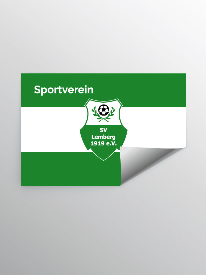 Aufkleber DIN A7 Stripe