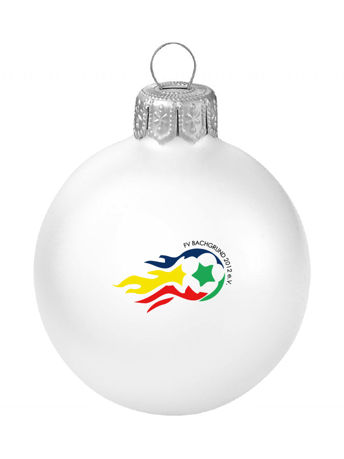 Weihnachtskugel Logo 8cm