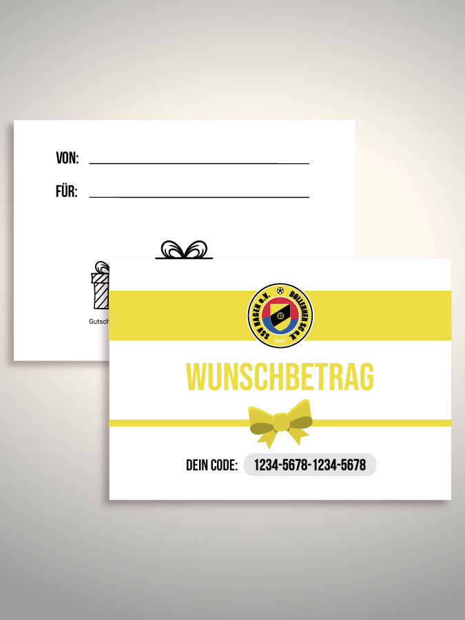 Geschenkgutschein per Versand (Weiß)