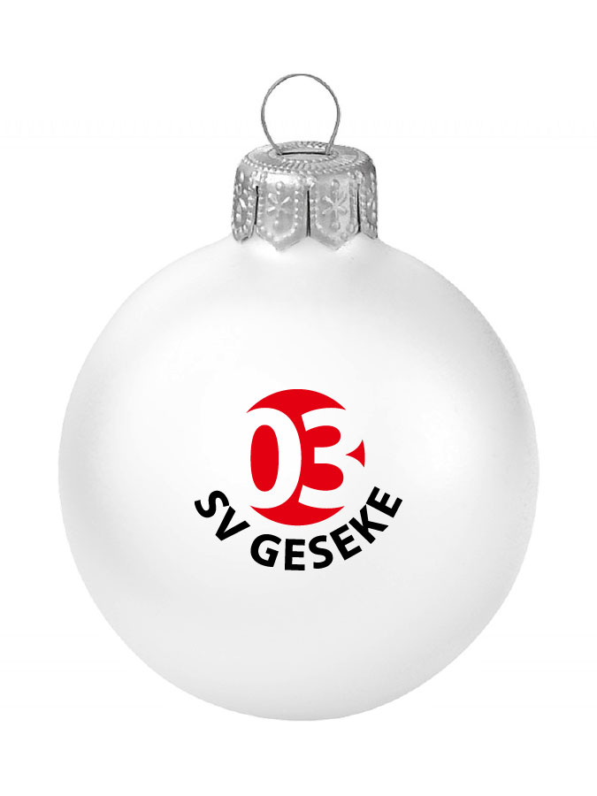 Weihnachtskugel Logo 8cm