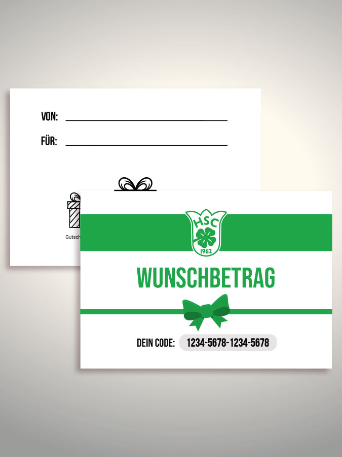 Geschenkgutschein per Versand (Weiß)