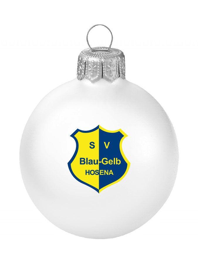 Weihnachtskugel Logo 8cm