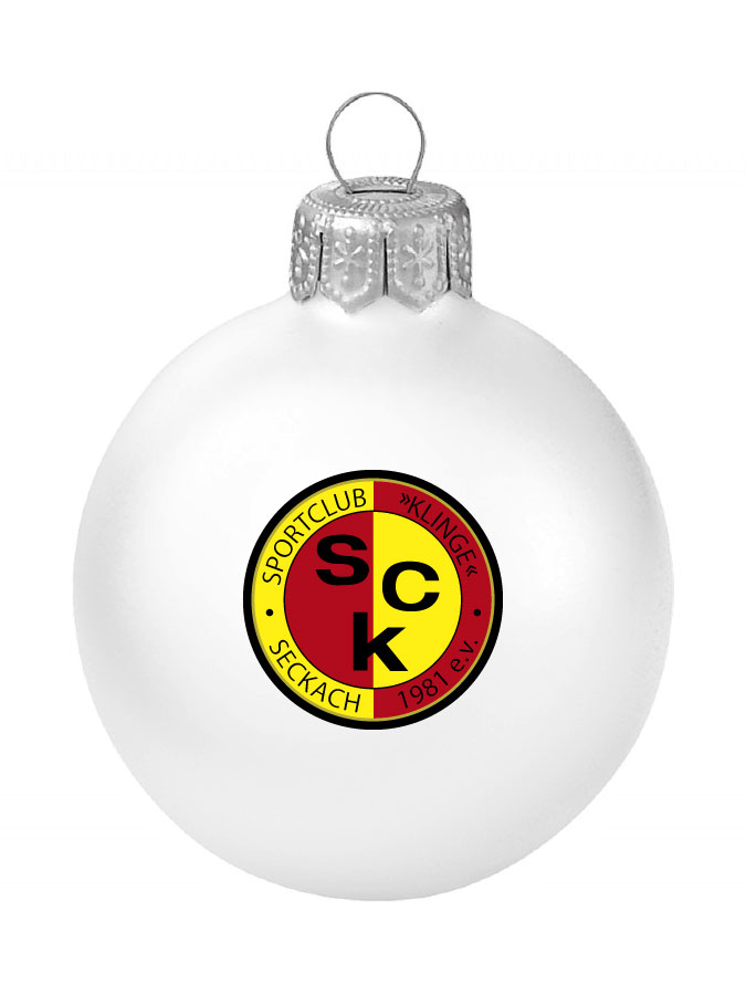 Weihnachtskugel Logo 8cm