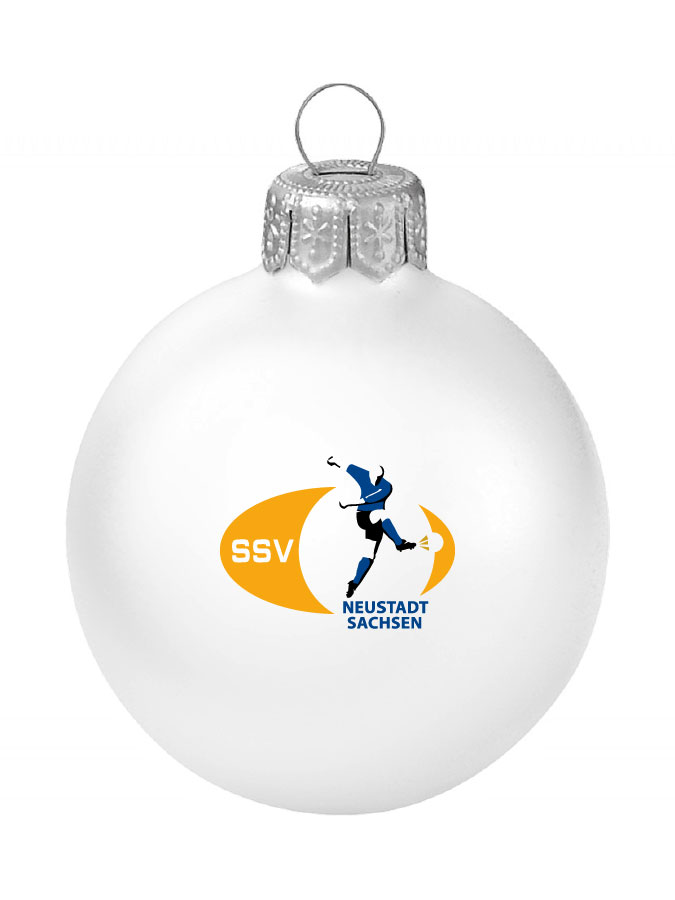 Weihnachtskugel Logo 8cm