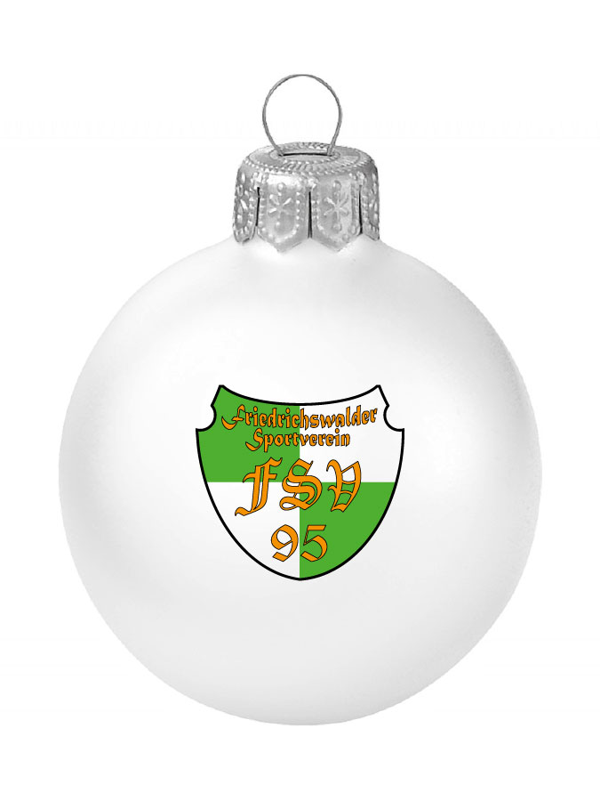 Weihnachtskugel Logo 8cm