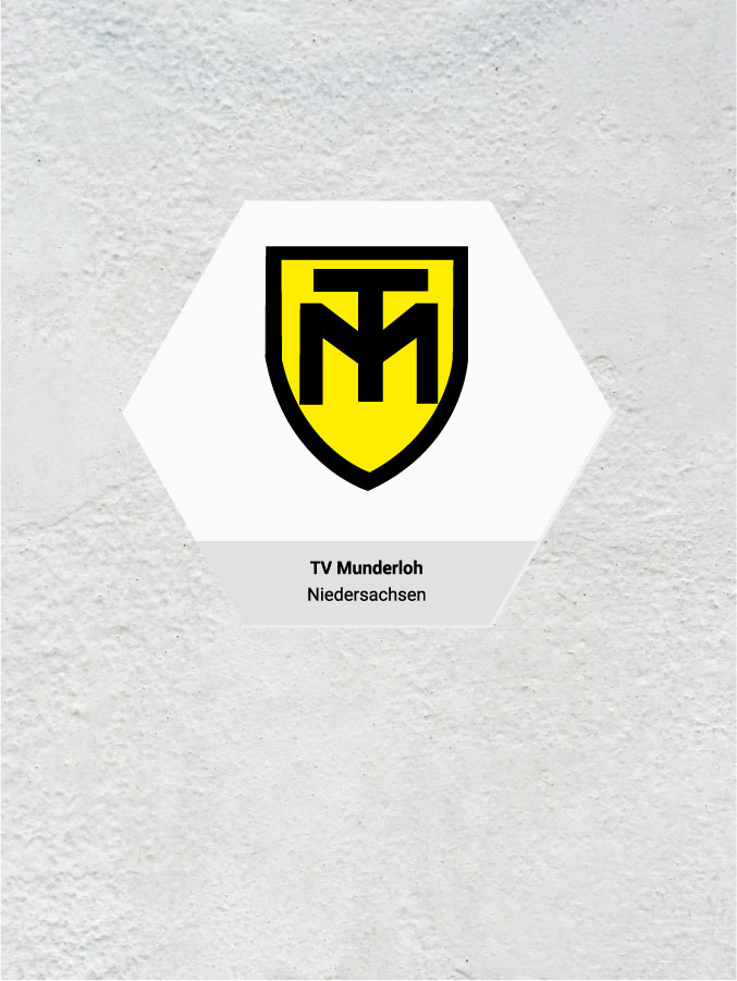 Wandkachel Hexagon mit Logo