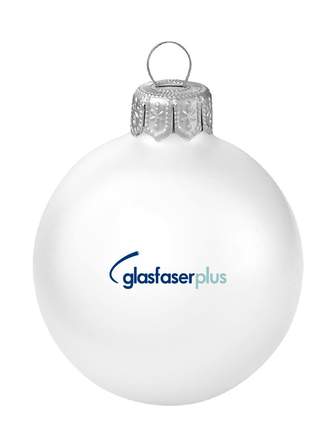 Weihnachtskugel Logo 8cm