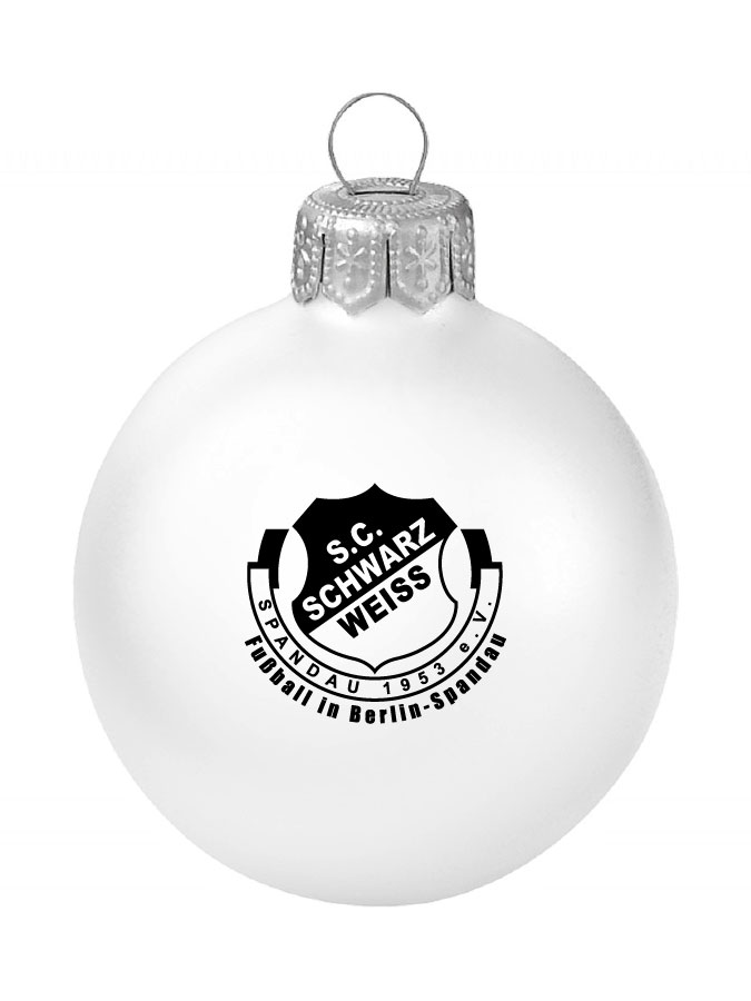 Weihnachtskugel Logo 8cm