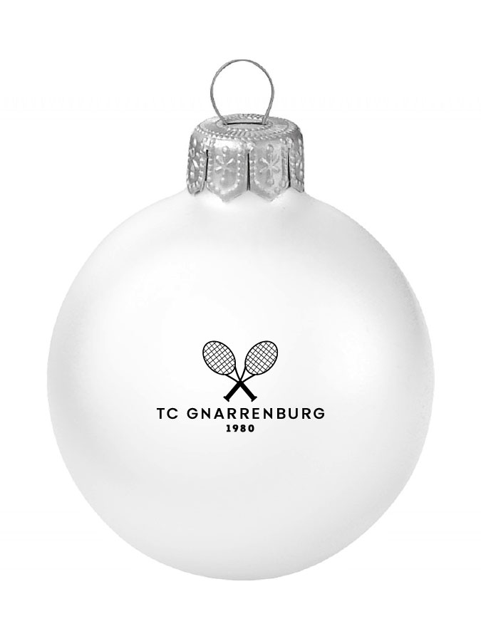 Weihnachtskugel Logo 8cm