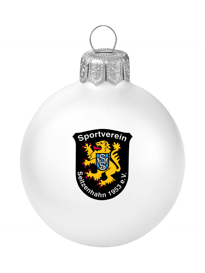 Weihnachtskugel Logo 8cm