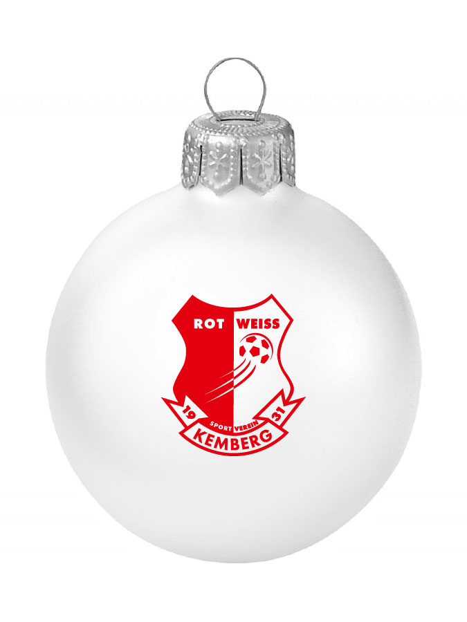 Weihnachtskugel Logo 8cm