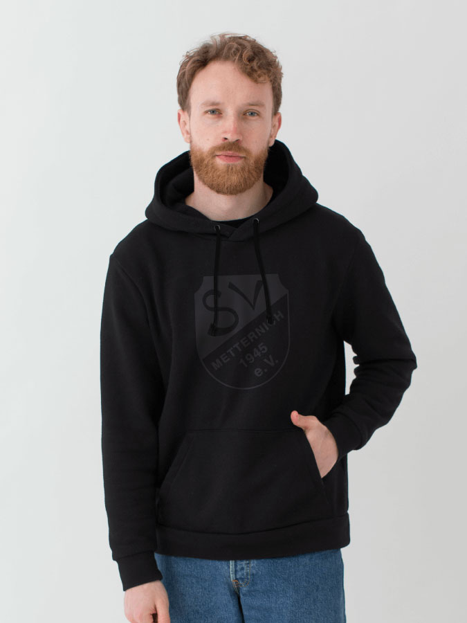 Hoodie All Black Herren