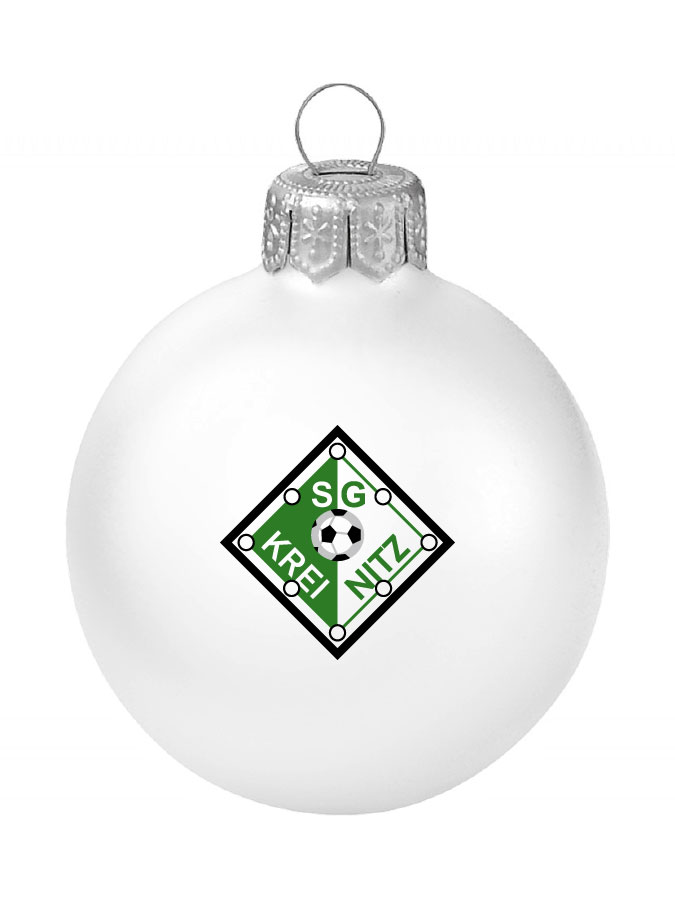 Weihnachtskugel Logo 8cm