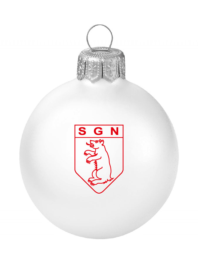 Weihnachtskugel Logo 8cm