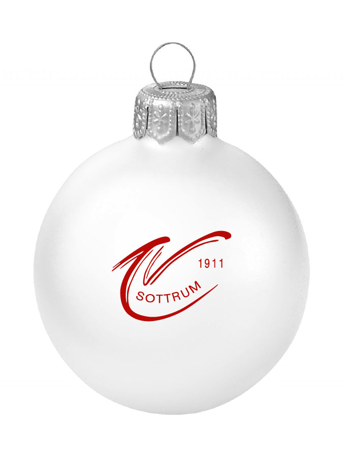 Weihnachtskugel Logo 8cm
