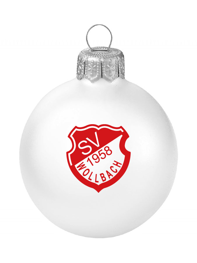 Weihnachtskugel Logo 8cm