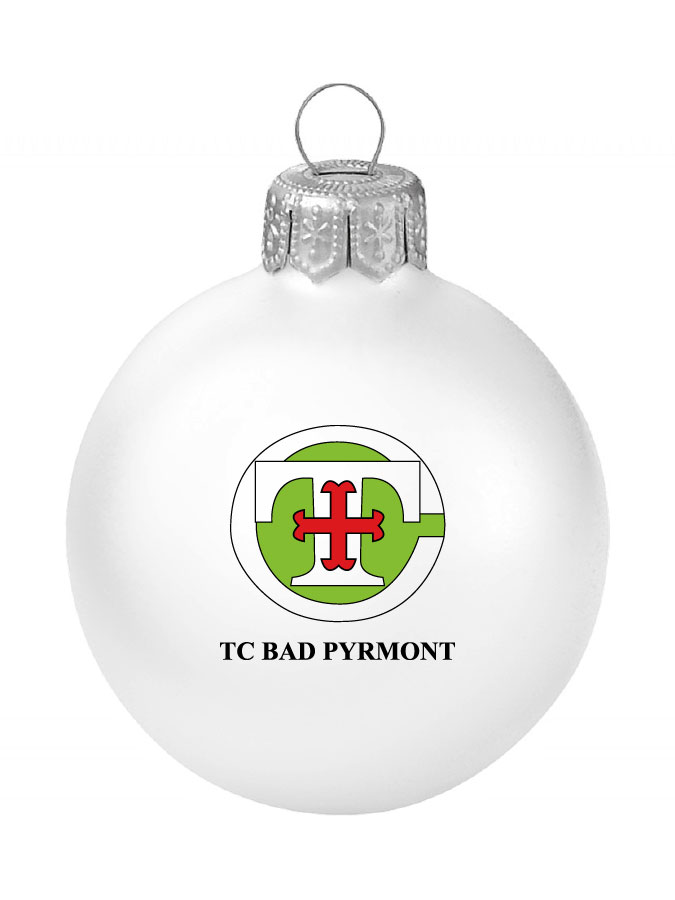 Weihnachtskugel Logo 8cm