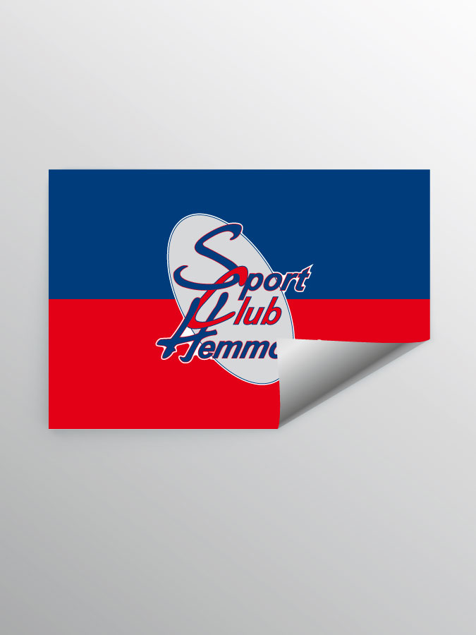 Aufkleber DIN A7 Logo
