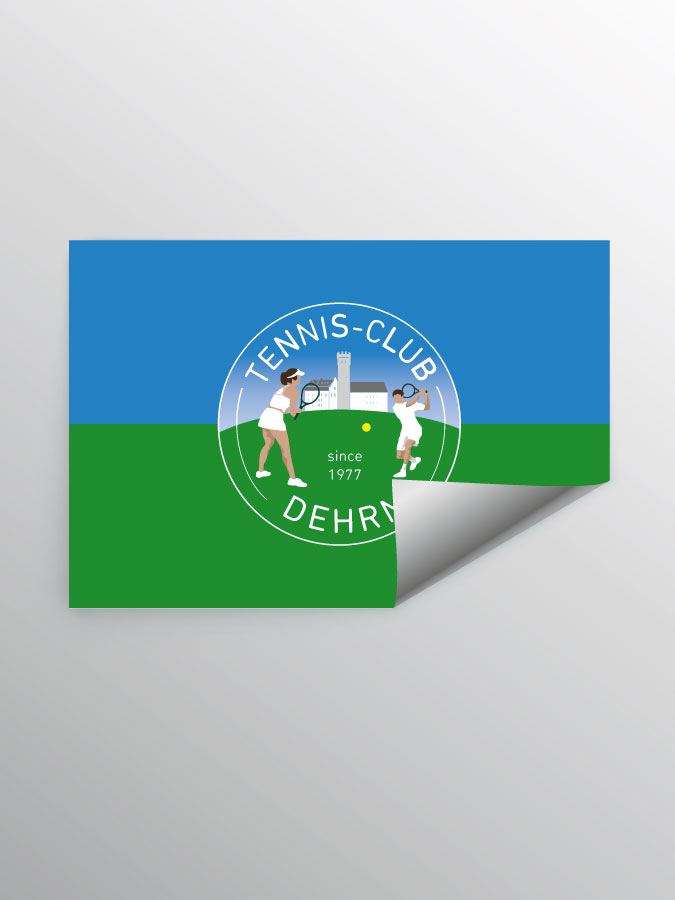 Aufkleber DIN A7 Logo