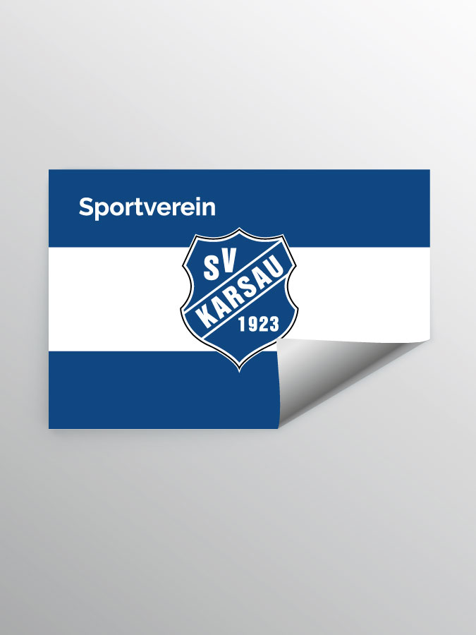 Aufkleber DIN A7 Stripe