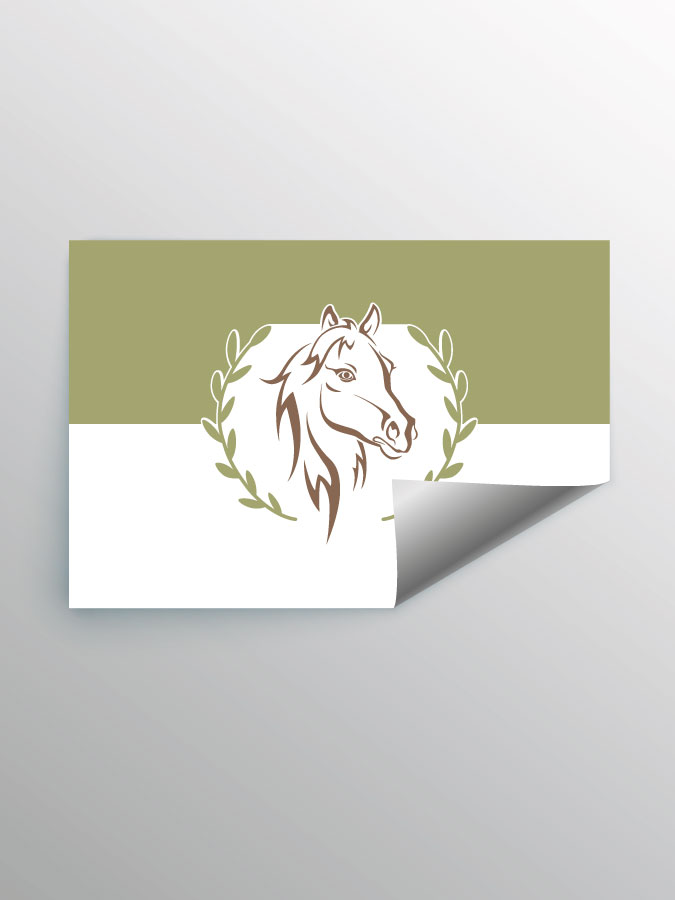 Aufkleber DIN A7 Logo