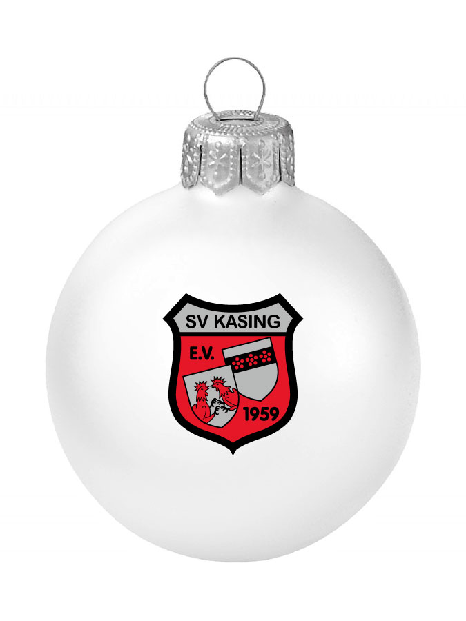 Weihnachtskugel Logo 8cm