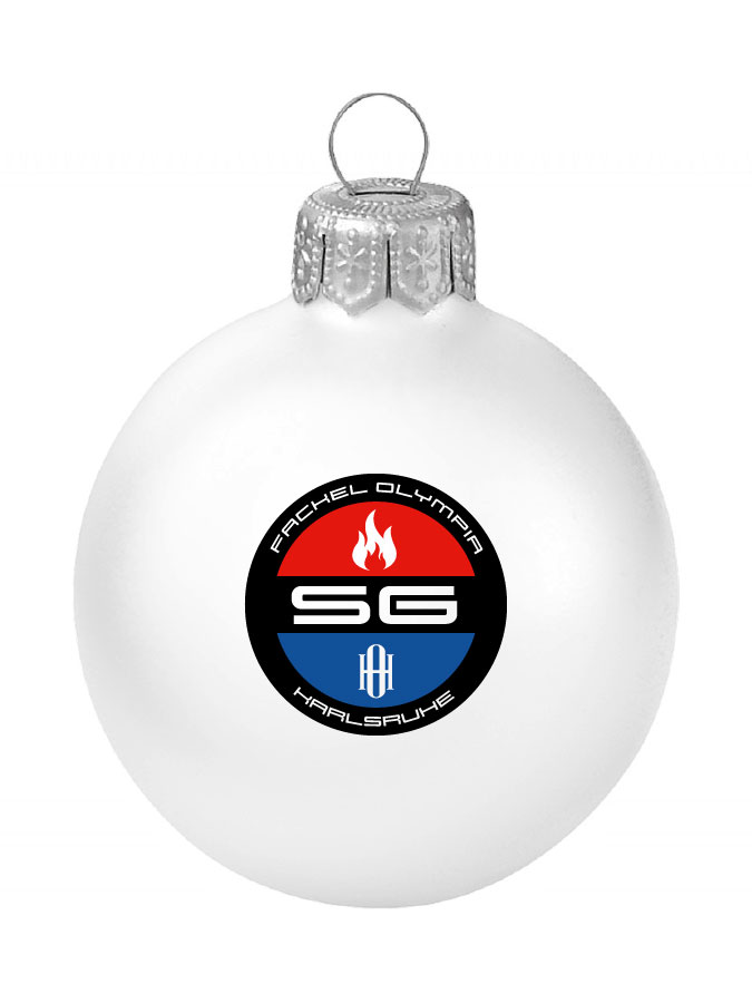 Weihnachtskugel Logo 8cm