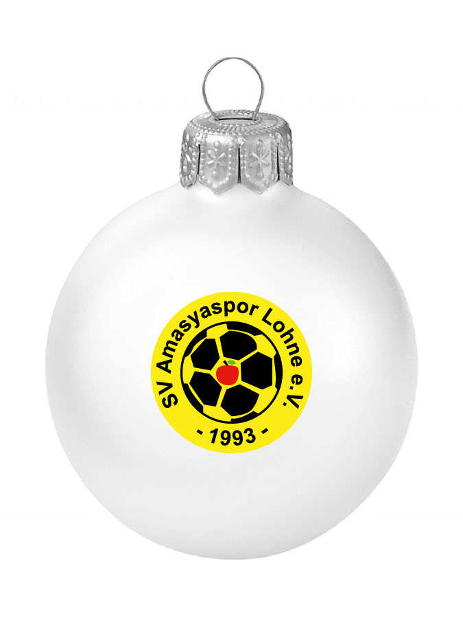 Weihnachtskugel Logo 8cm