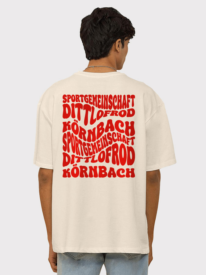 T-Shirt Oversized Wavy Herren