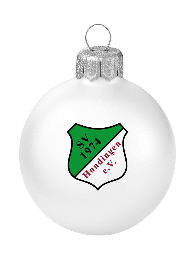 Weihnachtskugel Logo 8cm