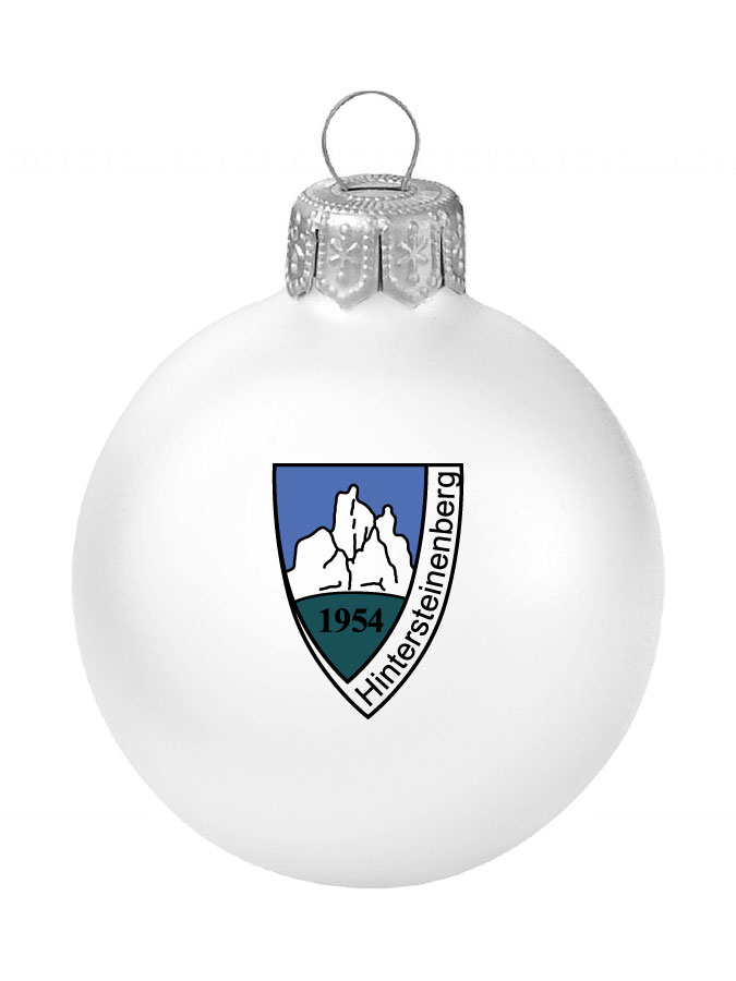 Weihnachtskugel Logo 8cm