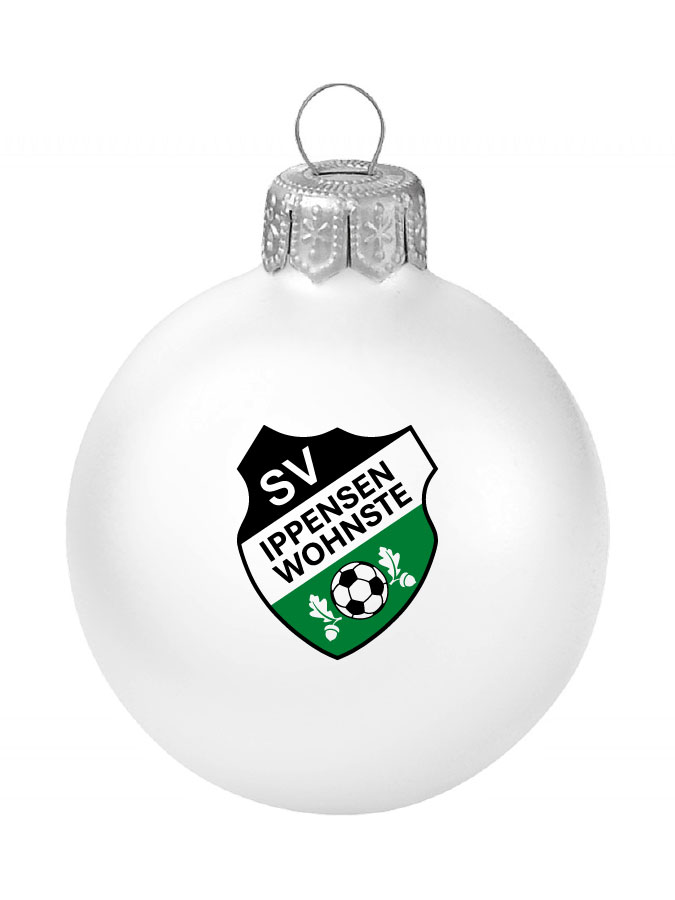 Weihnachtskugel Logo 8cm