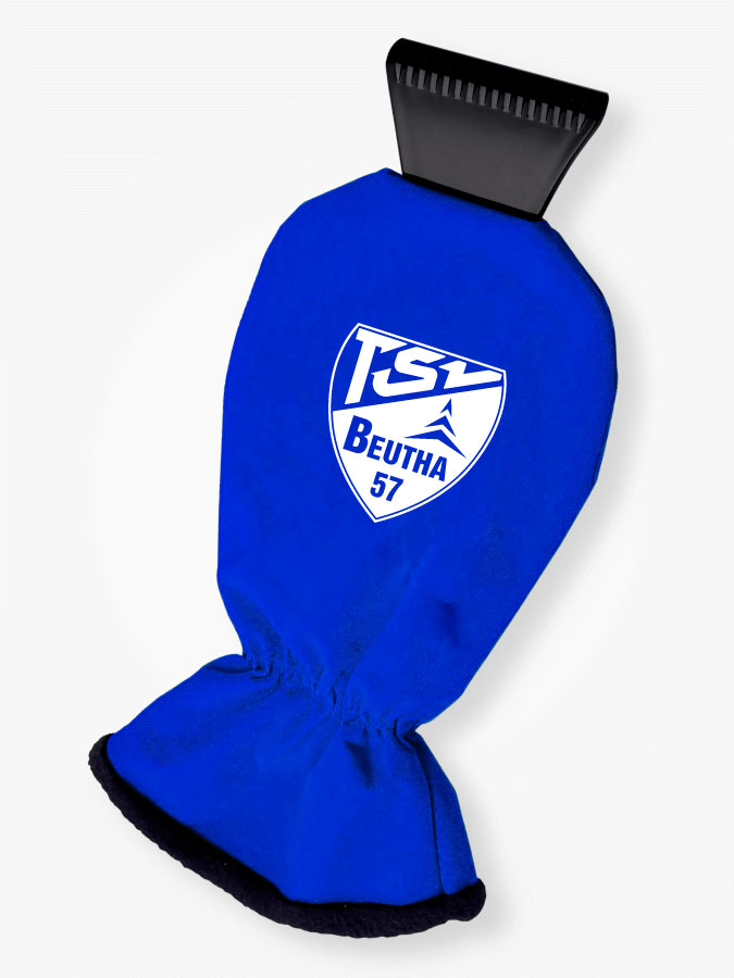 Eiskratzer mit Handschuh